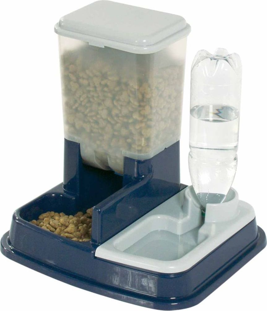 Flamingo FLAMINGO Podajnik karmy i wody dla zwierząt Duo Max, niebieski 5344046