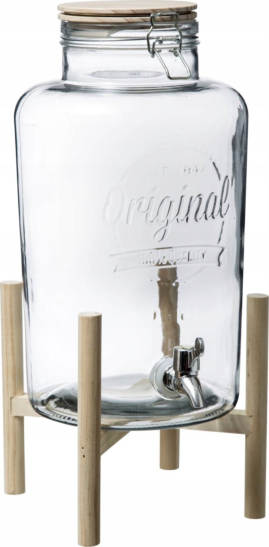 Secret de Gourmet Słoik z kranikiem, na stojaku, 8 L, szklany