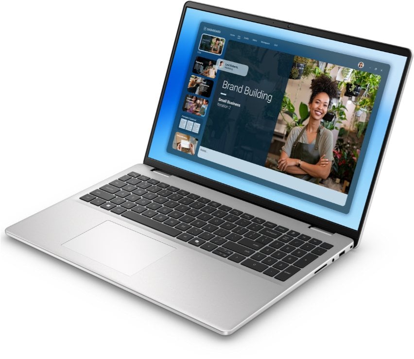 Laptop Dell 16 AG 2.5K i7-150U/16GB/512GB/Intel Graphics/Ubuntu/ENG Backlit Kbd/FP/Silver/3Y ProSupport NBD OnSite Warranty