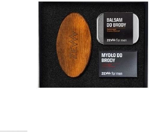 Zew for Men Zadbany Brodacz balsam do brody 80ml + mydło do brody 85ml + Szczotka Brodacza do profesjonalnej pielęgnacji zarostu - 5906874538272