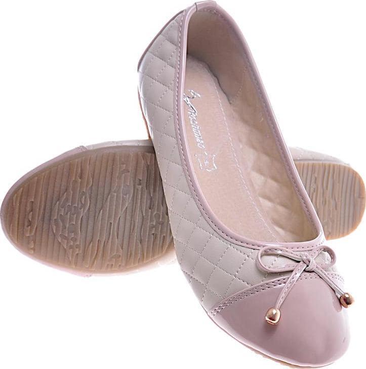 Dziewczęce balerinki beżowe /E10-2 11292 S192/ 33