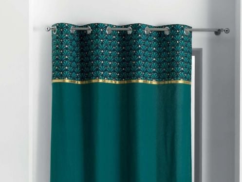 Douceur d`Interieur ZASŁONA ARTCHIC PETROL - 140x240