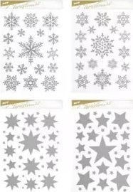 MFP paper Naklejka bożonarodzeniowa brokat VA023 20x30cm mix cena za 1 szt