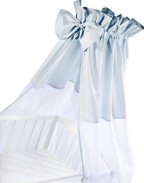 Albero mio Baldachim uniwersalny z kokardką, niebieski jeans 200x150 Albero mio