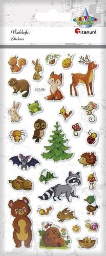 Titanum Naklejki wypukłe miękkie zwierzęta leśne 30szt