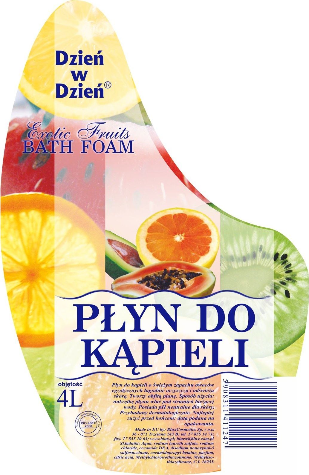 BluxCosmetics Płyn do kąpieli owoce egzotyczne 4L
