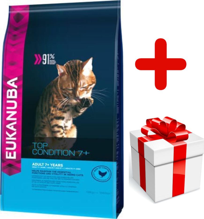 Eukanuba Eukanuba top condition adult 7+ 10kg + niespodzianka dla kota GRATIS!