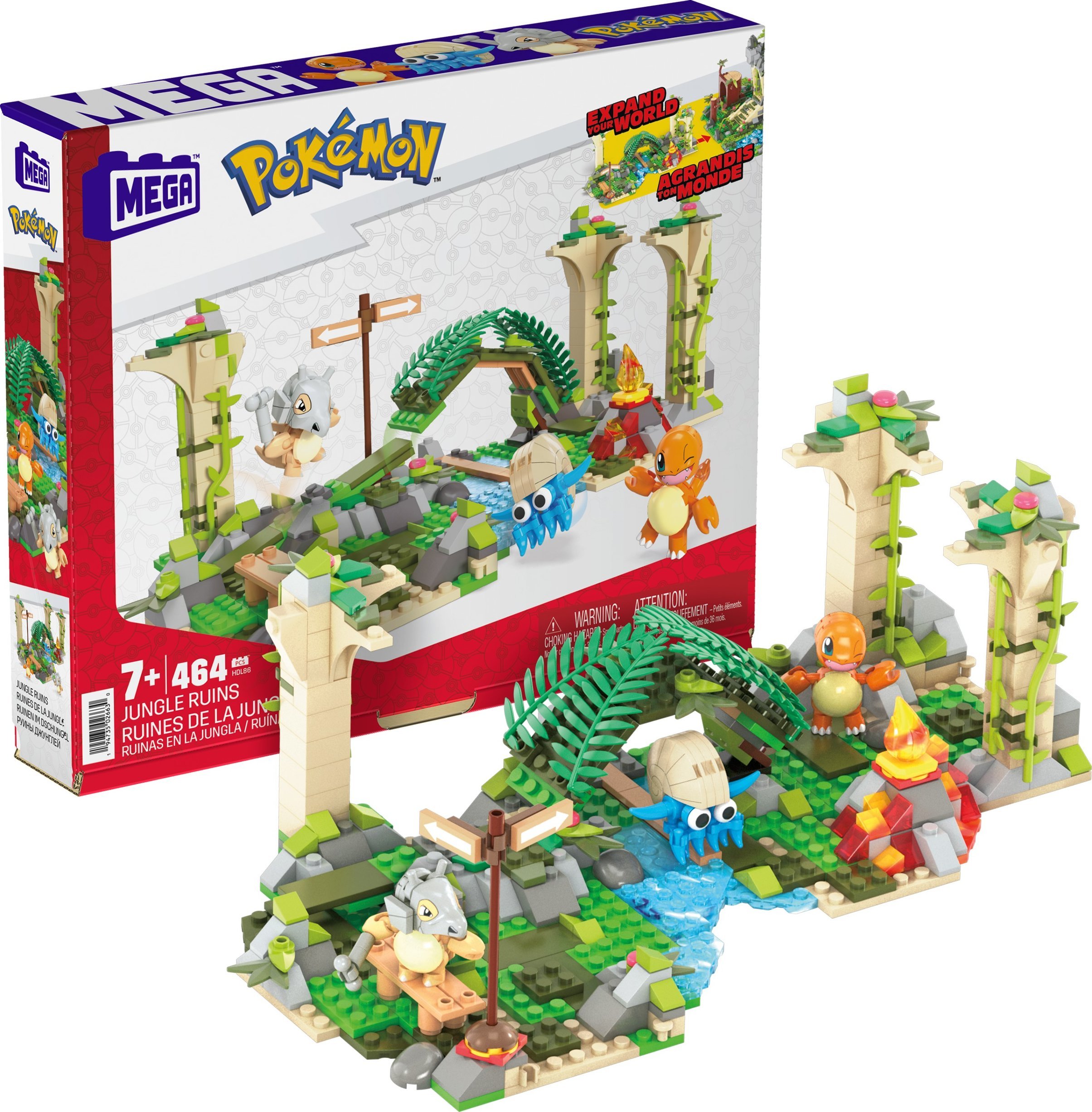 Mattel MEGA Pokemon Zapomniane ruiny Zestaw klocków HDL86