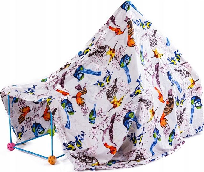 Namiot Baza Fort Słomki Konstrukcyjne, Klocki, Patyczki ok. 118 Elementów