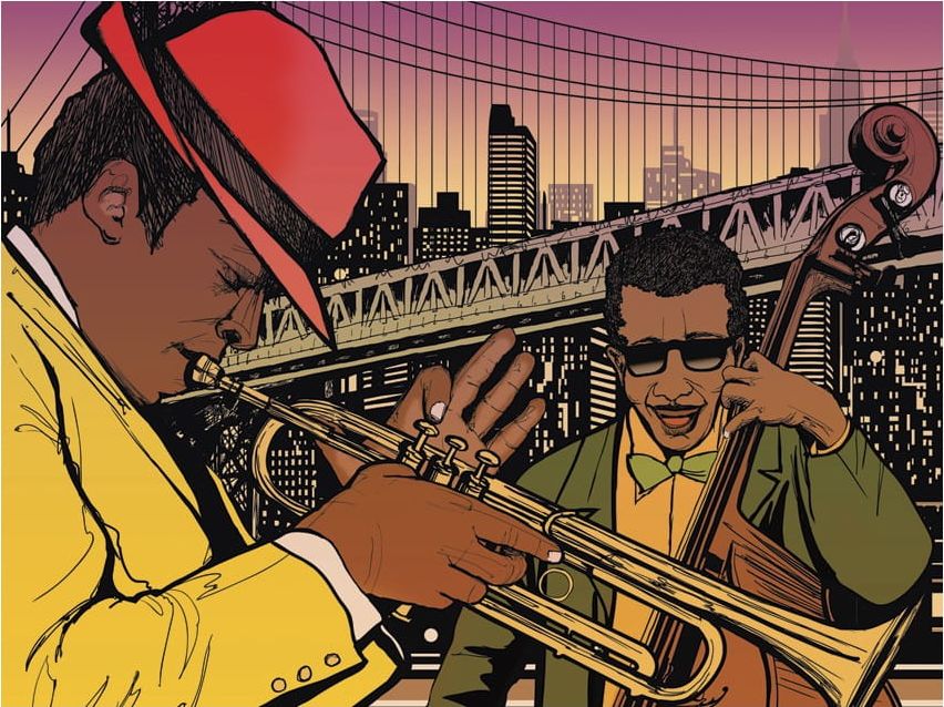 DecoNest Fototapeta - Jazz wieczorową porą - 200X154