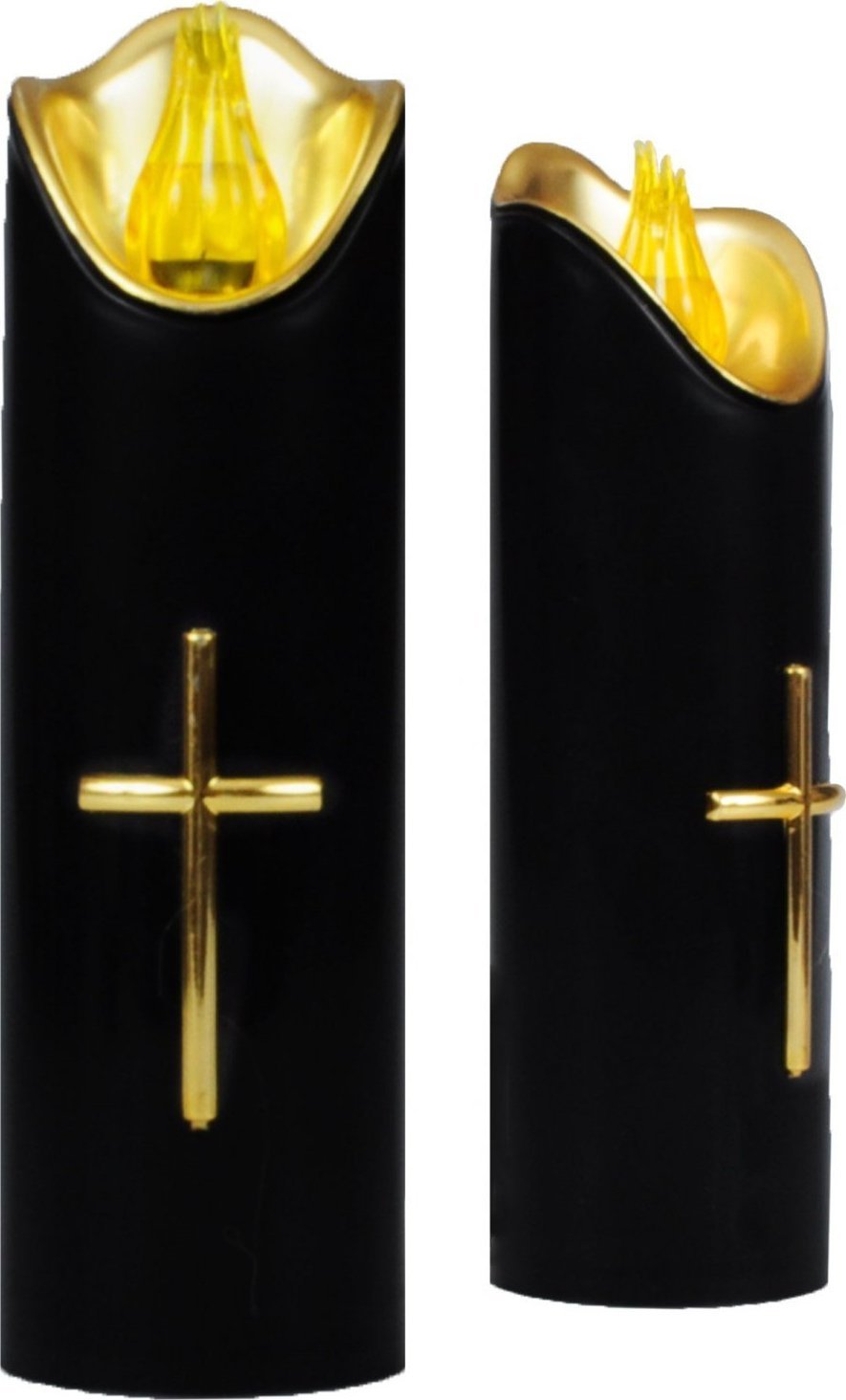 PrzydaSie Wkład Znicz Elektryczny Świeca Czarna Baterie Led