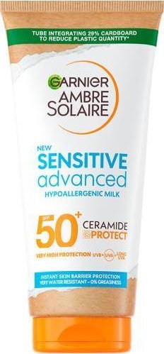 Garnier Ambre Solaire Sensitive Advanced Hipoalergiczne mleczko ochronne SPF50+, 175ml