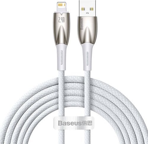 Kabel USB Baseus USB-A - Lightning 1 m Biały (CADH000202)