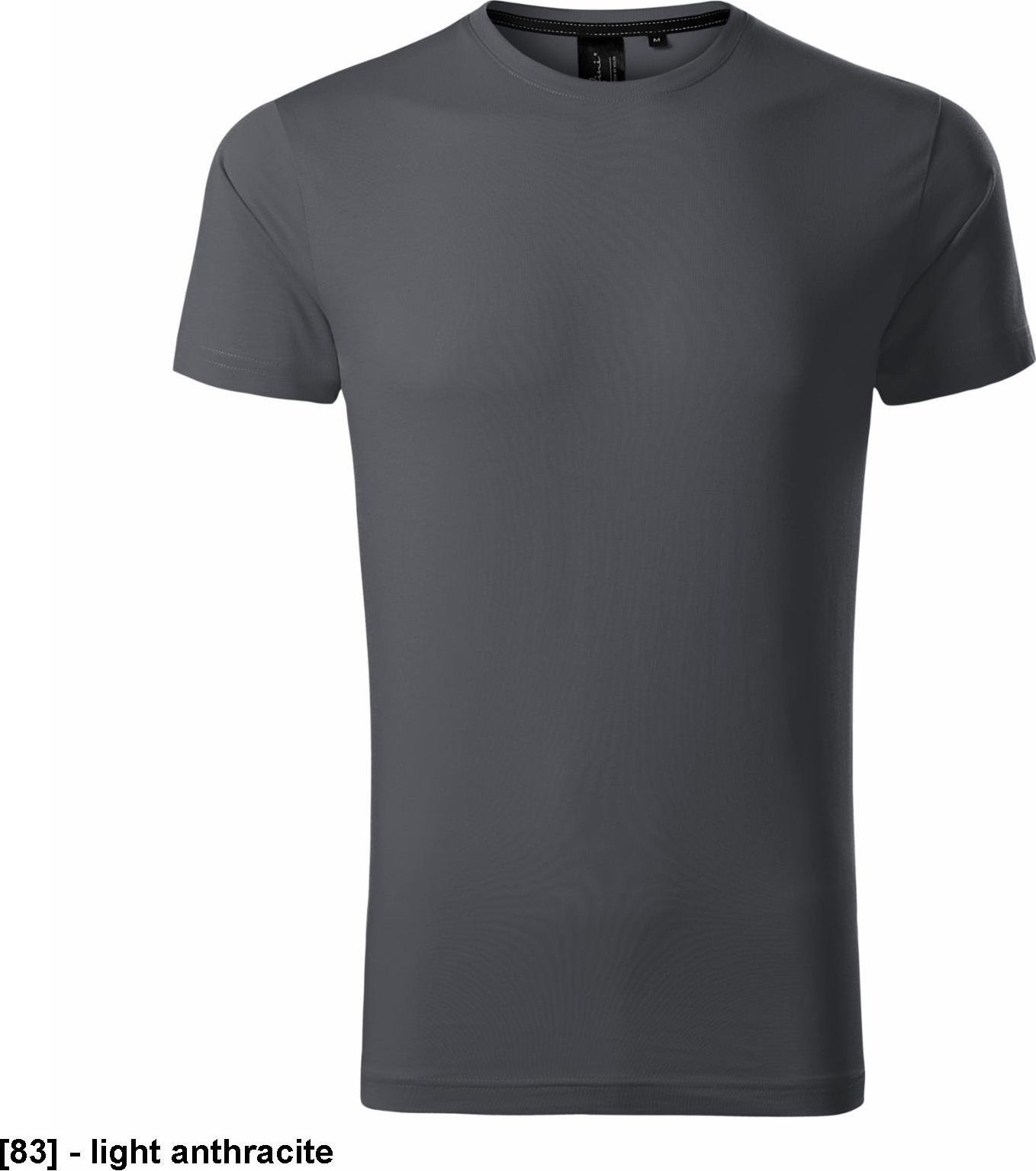 MALFINI Exclusive 153 - ADLER - Koszulka męska, 160 g/m, 100% SUPIMA bawełna, - light anthracite XL