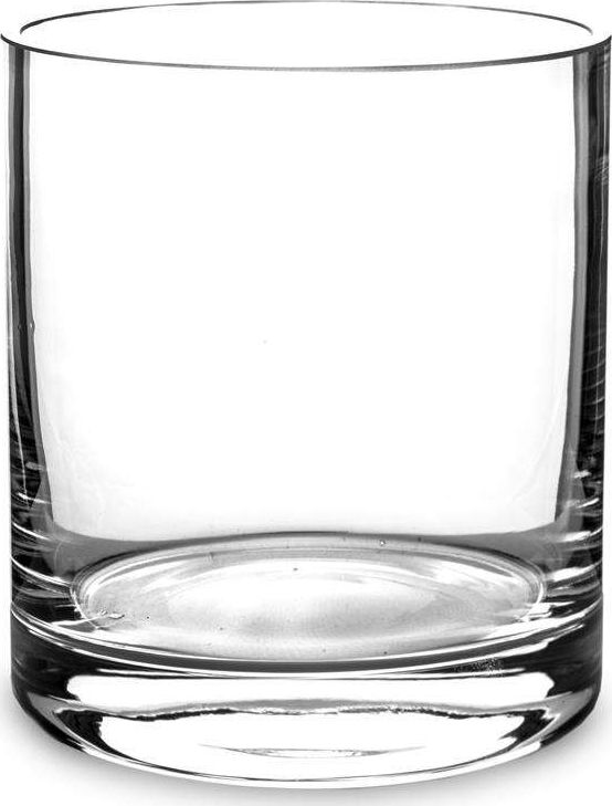 Pigmejka Wazon szklany Nowoczesny walec h14 cm uniwersalny