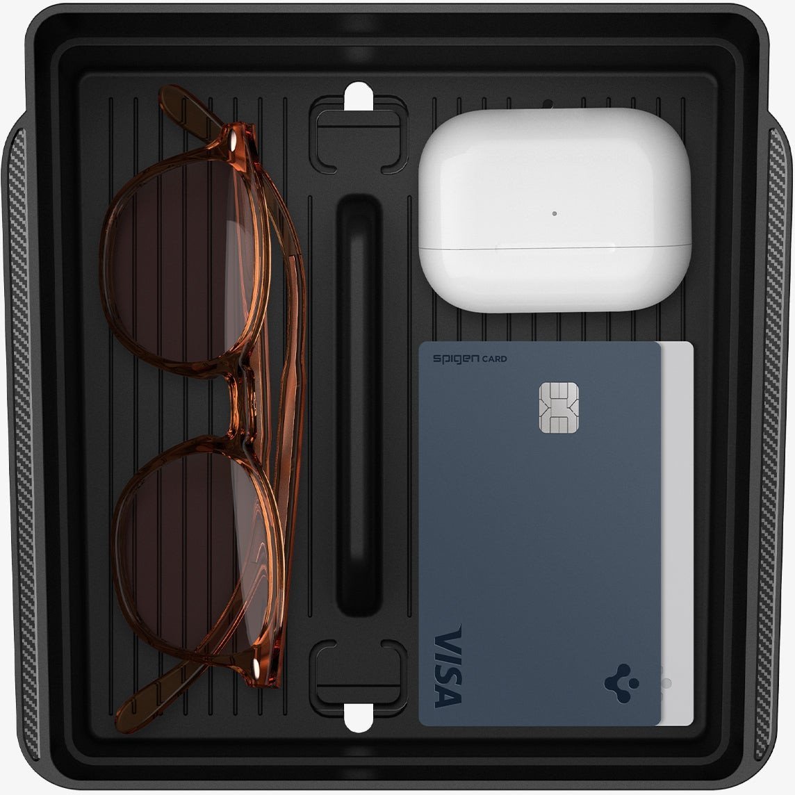 Spigen Tesla Armrest Console Organizer, black - Tesla Model 3 2024