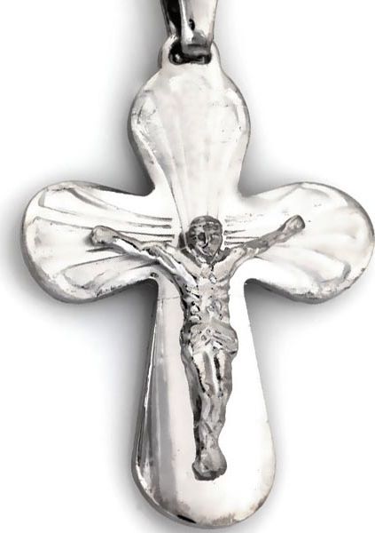 Lovrin Srebrny Krzyżyk 925 wizerunkiem Jezusem 2,49g