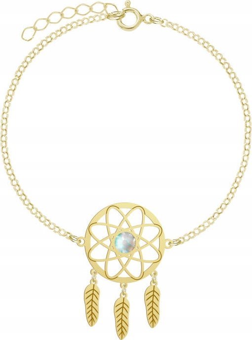 Radziszewska Jewellery Pozłacana Bransoletka ŁAPACZ SNÓW TABLICZKA GRATIS