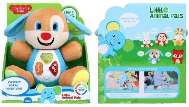 Piesek pluszowe ze światłem i muzyką