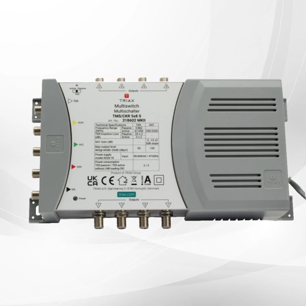 Multiswitch 5/8 Triax TMS/CKR PRO 5x8 S z zasilaczem (318608)