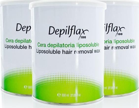 Depilflax DEPILFLAX WOSK DO DEPILACJI PUSZKA 800ML AZULEN