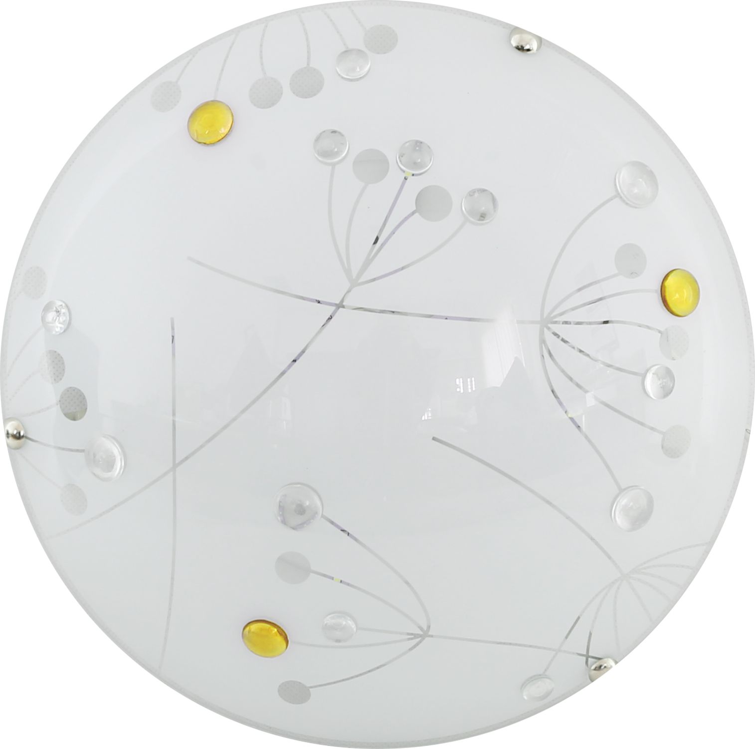 Lampa sufitowa Candellux Plafon sufitowy szklany Candellux FLORAL ledowy 13-49766