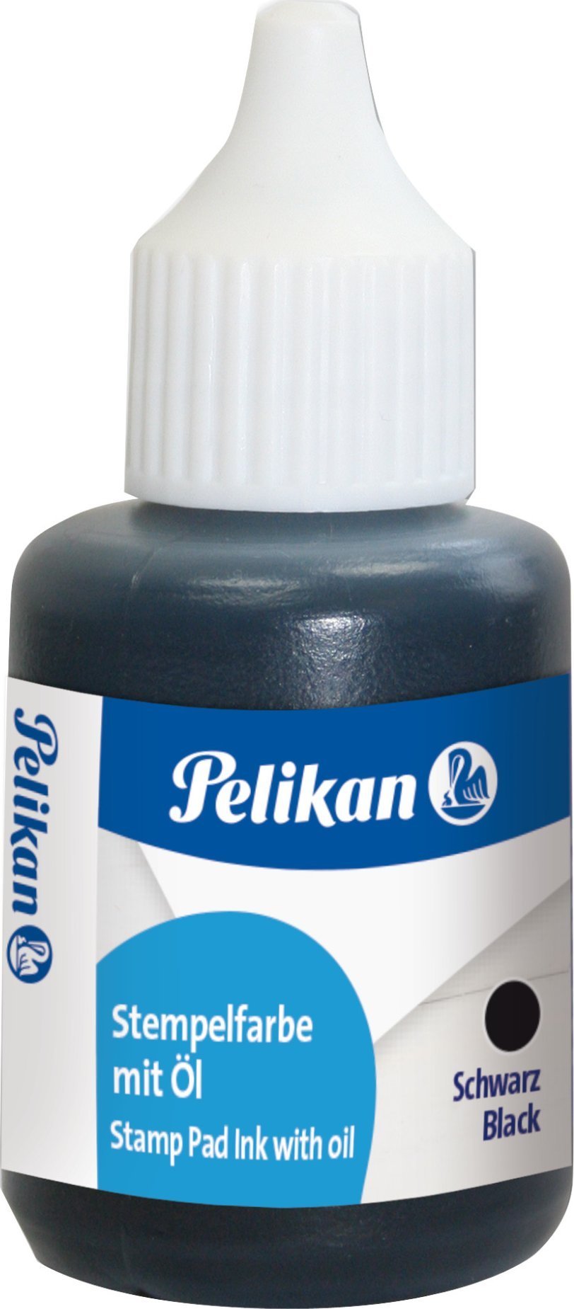 Pelikan Pelikan Stempelfarbe m.Öl schwarz 30 ml mit Pinsel