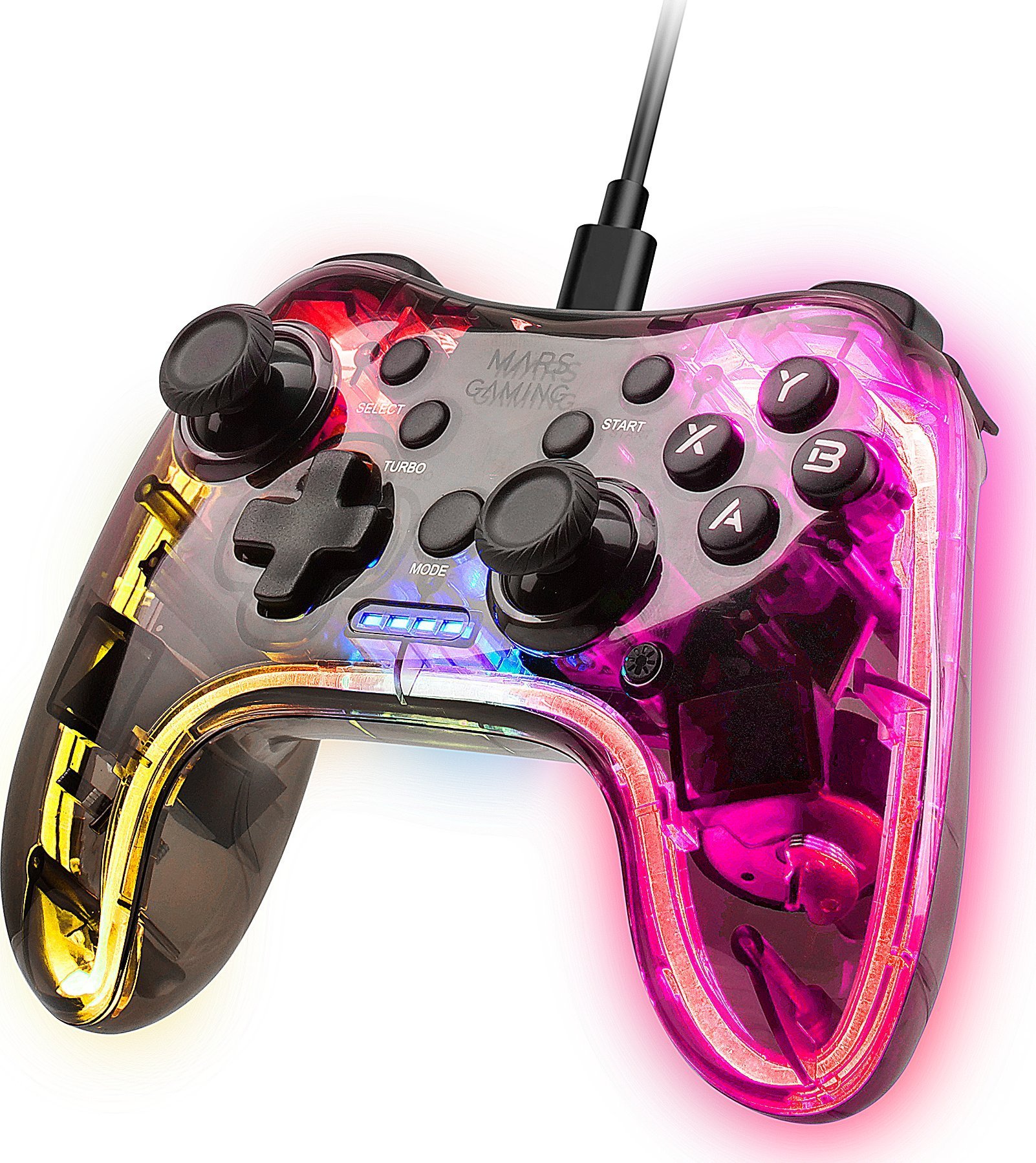 Mars Gaming MGP-C Gaming Controller RGB / USB-C / X-input & D-input