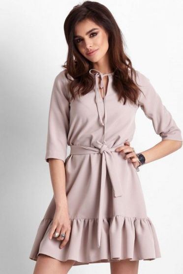 ivon Sukienka Elvira - Beżowa - StreetStyle 638