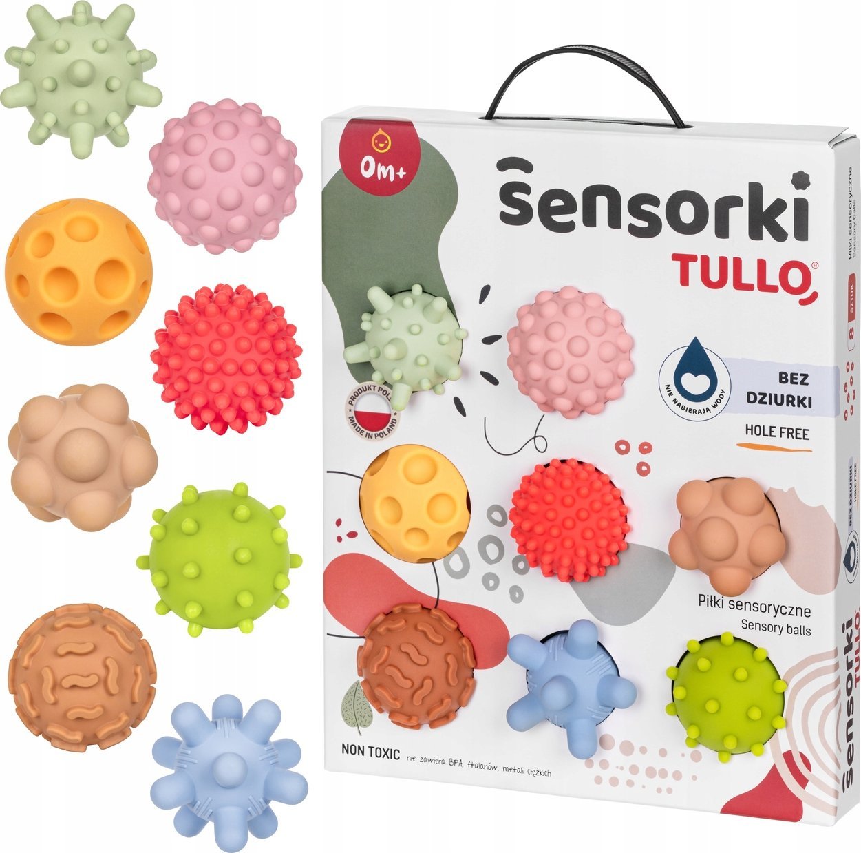 Tullo Piłeczki sens.sensorki 8szt b/dziurki 497 74972