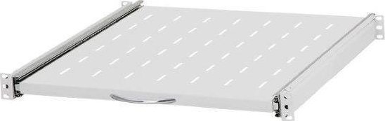 NetRack Półka do szafy 19'' Netrack 1U/450 mm, wysuwana, szary