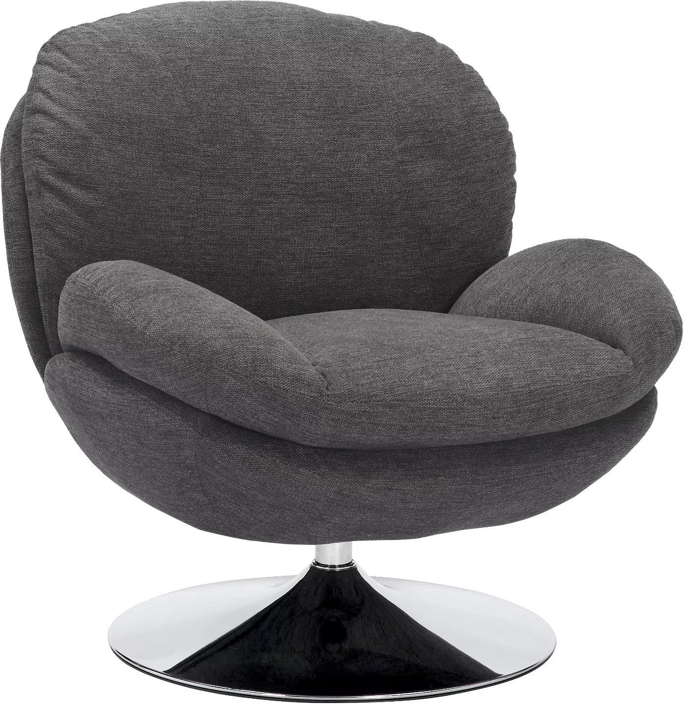 FOTEL BRIGITTE CHROM STELAŻ / BREGO CIEMNY SZARY 18