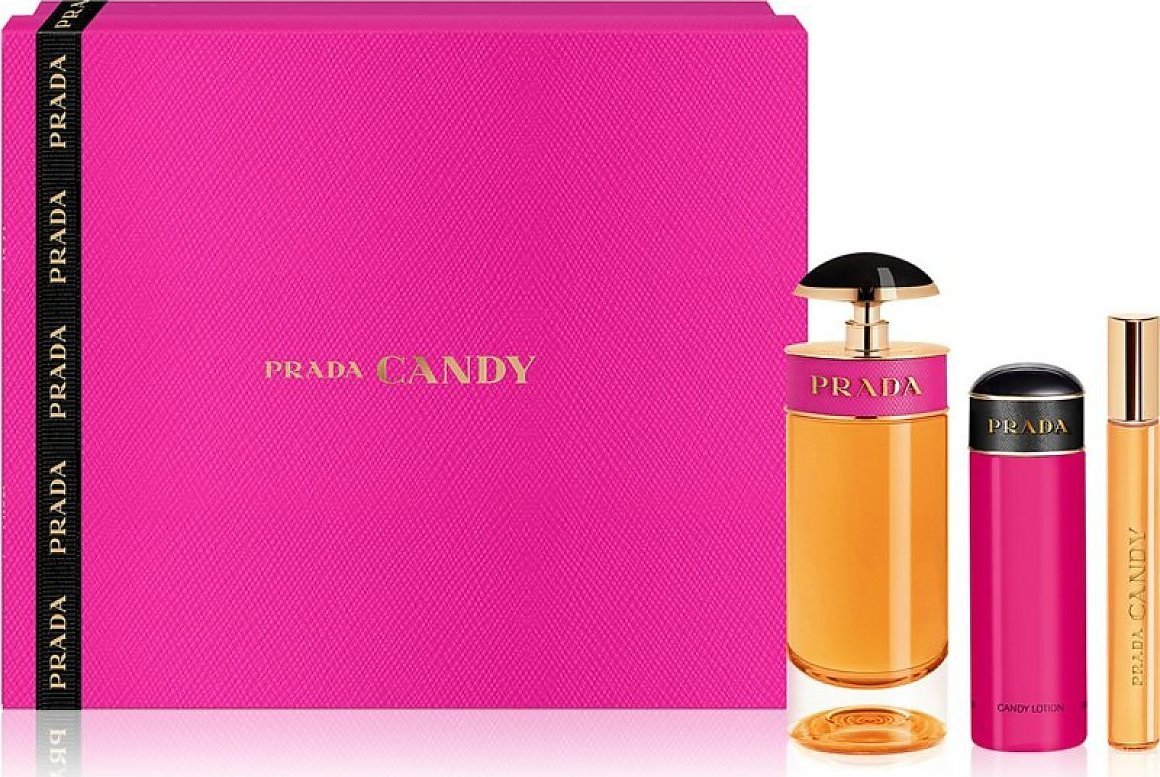 Prada Zestaw Candy woda perfumowana 80ml + balsam do ciała 75ml + woda perfumowana 10ml