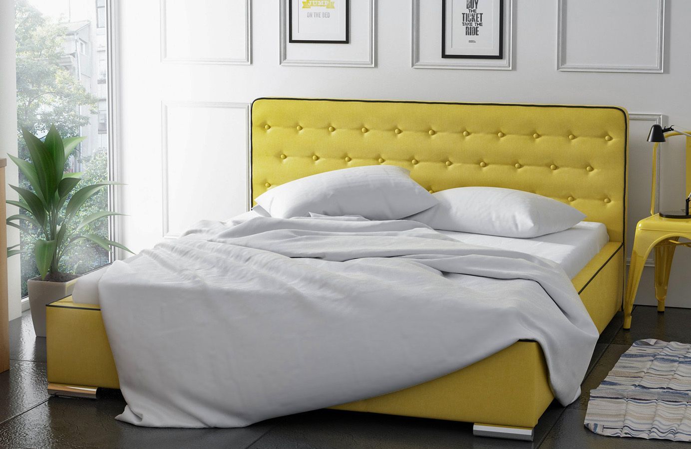 Elior Łóżko tapicerowane Olzaf X 120x200 - 44 kolory