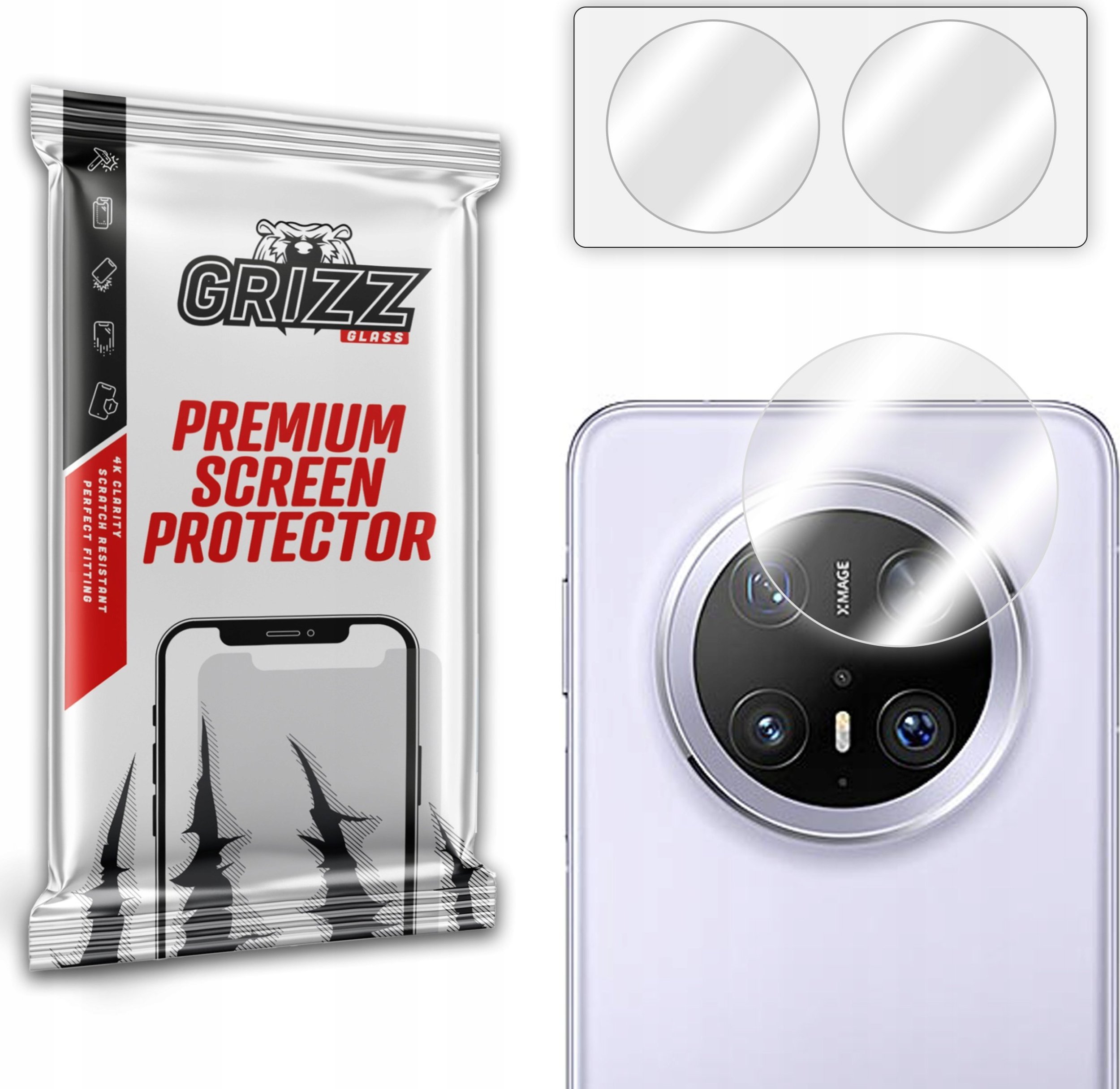 Szkło na aparat GrizzGlass HybridGlass Camera do Huawei Mate 70 Pro