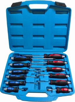 Falon-Tech WKRĘTAKI ŚRUBOKRĘTY ŚLUSARSKIE DO PODBIJANIA 12 elementów