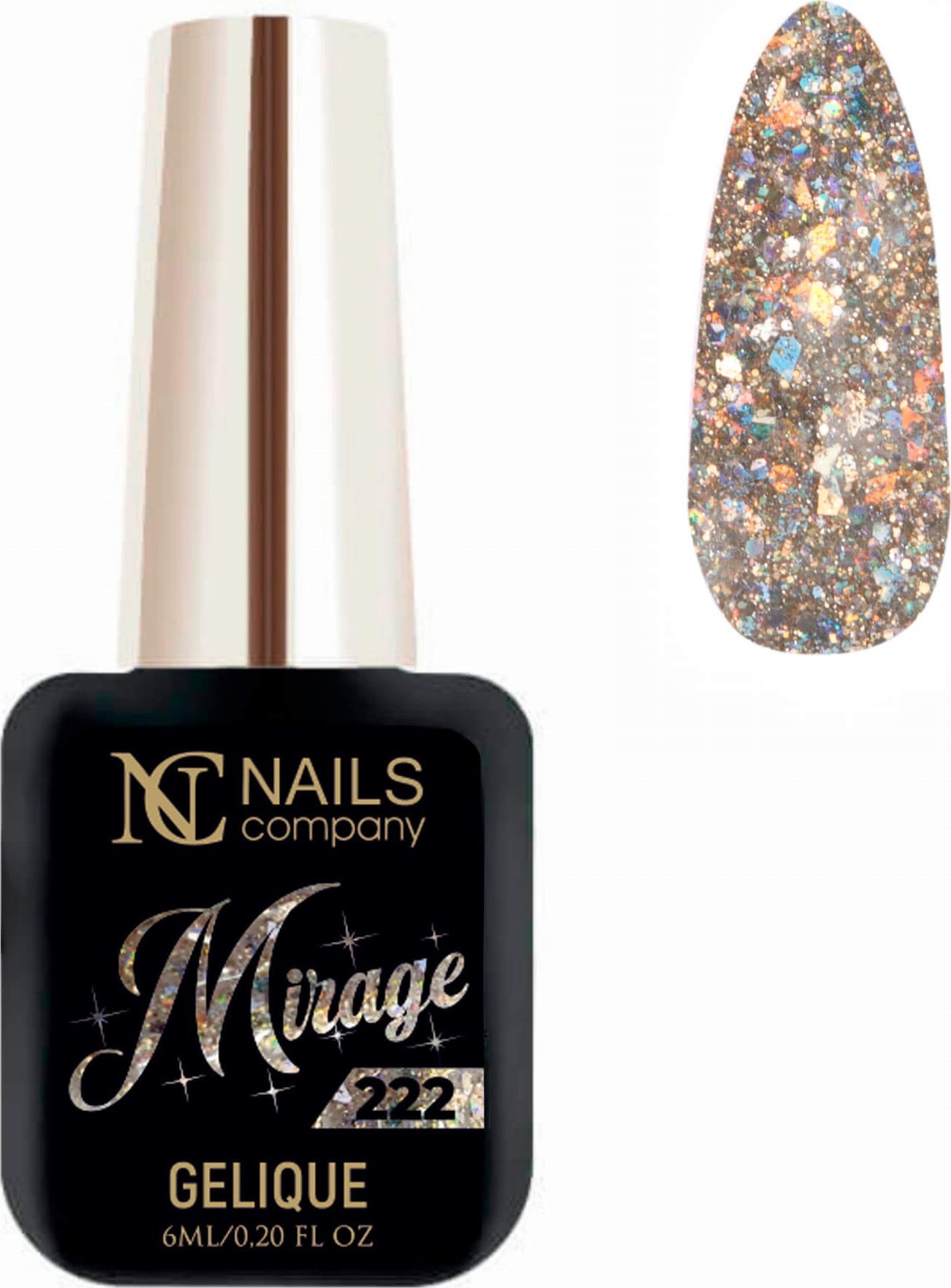 Nails Company Lakier hybrydowy NC Nails Mirage 222 6ml