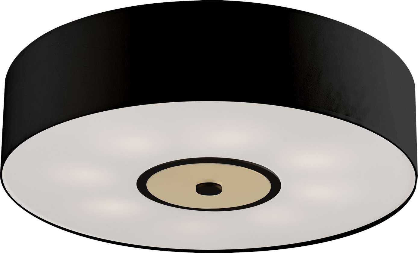 Lampa sufitowa Amplex Plafon LAMPA sufitowa NABO 0280 Amplex okrągła OPRAWA natynkowa metalowa czarna