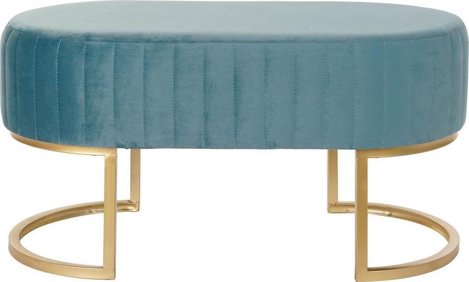 DKD Home Decor Taboret DKD Home Decor Kolor Zielony Metal (90 x 50 x 45 cm)