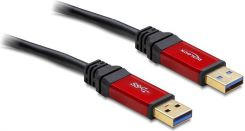 Kabel USB Delock USB-A - USB-A 2 m Czarny (82745)