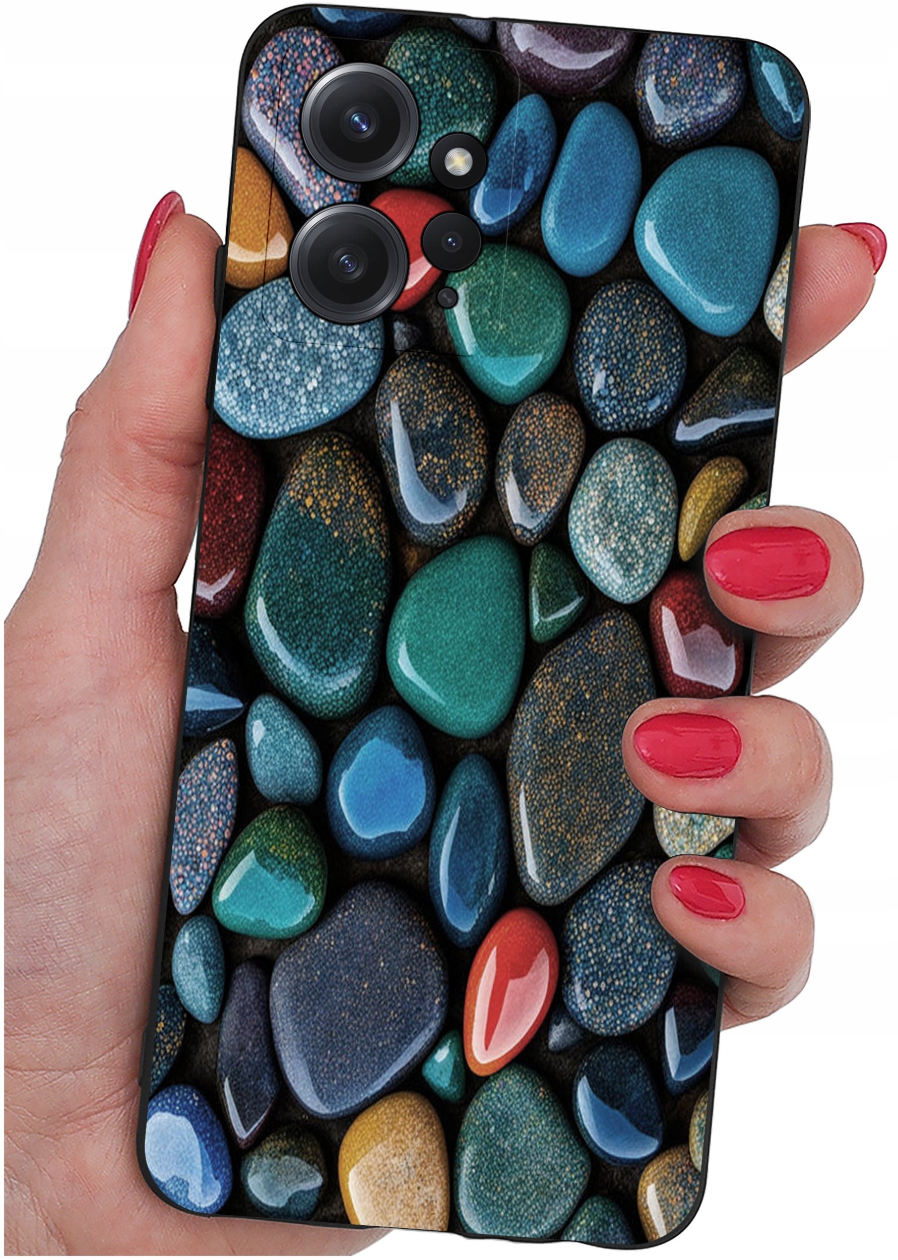 ETUI do Xiaomi Redmi Note 12 4G | WZORY | SILIKONOWE MATT CASE + SZKŁO 9H