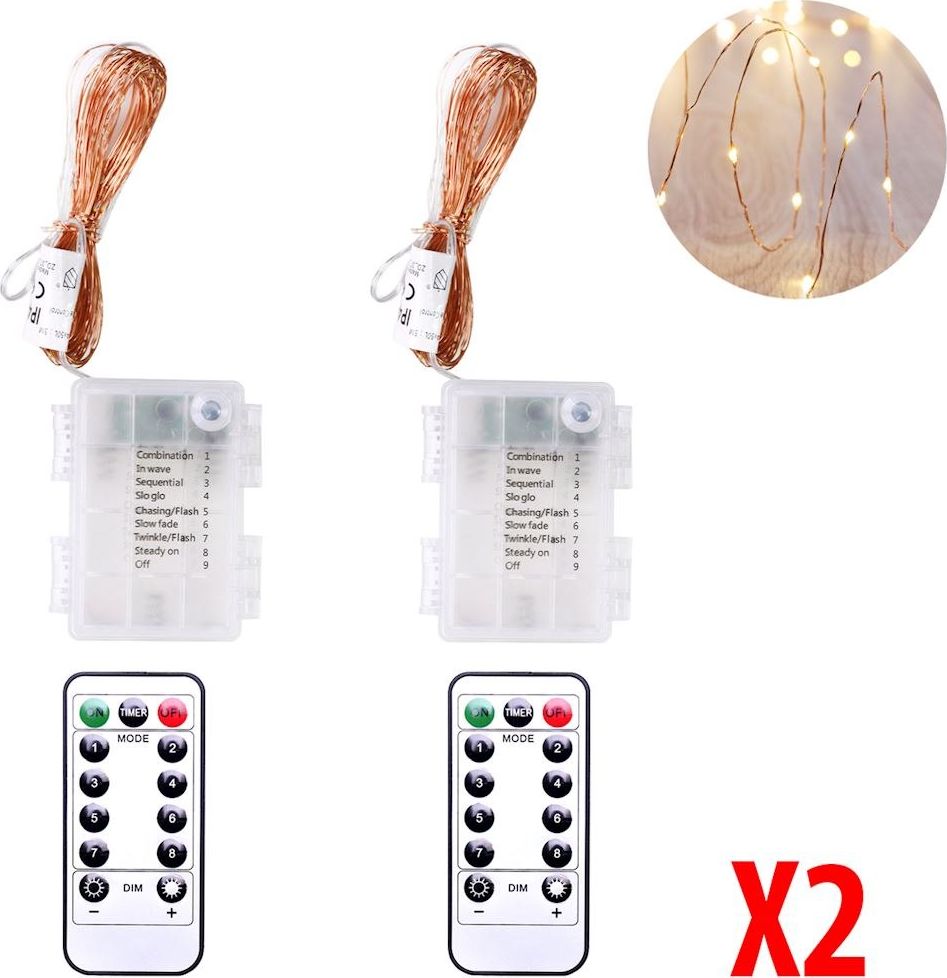 Lampki choinkowe Decoking 120 LED białe ciepłe