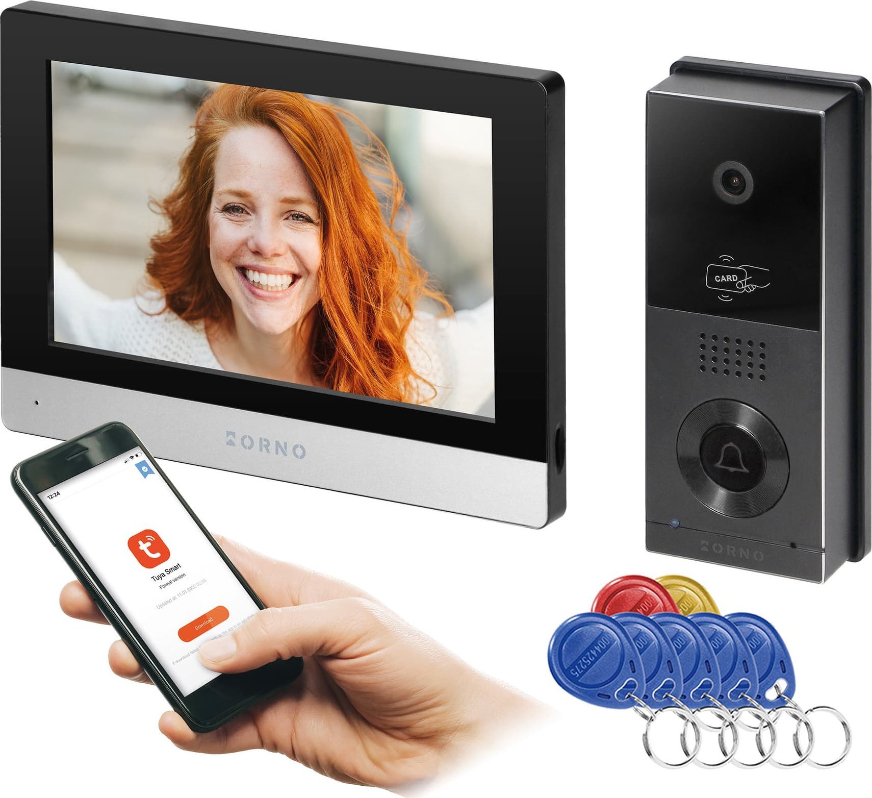 Orno Wideodomofon 2 żyłowy ORNO OR-VID-MA-1079/B