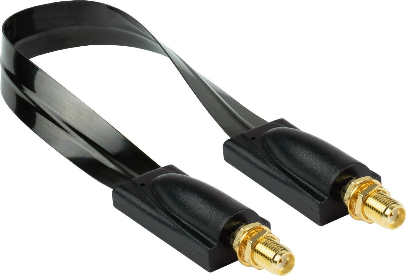 Alcasa Kabelmeister FD-S20FF kabel koncentryczny 0,227 m SMA Czarny