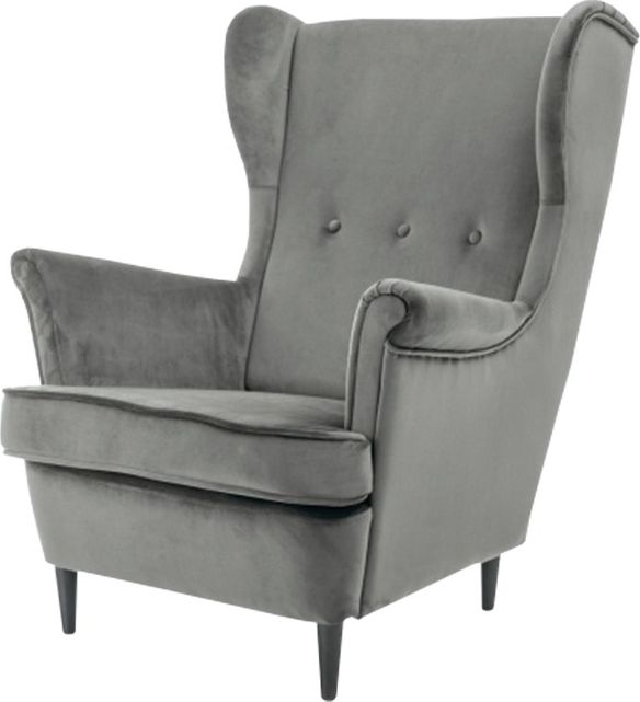 Selsey Fotel Pazial uszak szary welur () - 65167