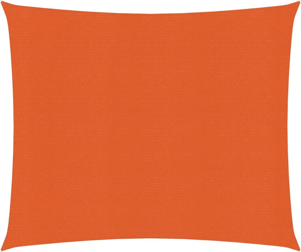 vidaXL Żagiel przeciwsłoneczny, 160 g/m, pomarańczowy, 3x3 m, HDPE