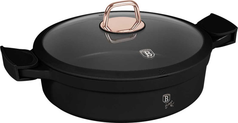 GARNEK TYTANOWY 28cm BERLINGER HAUS BH-1455 BLACK ROSE