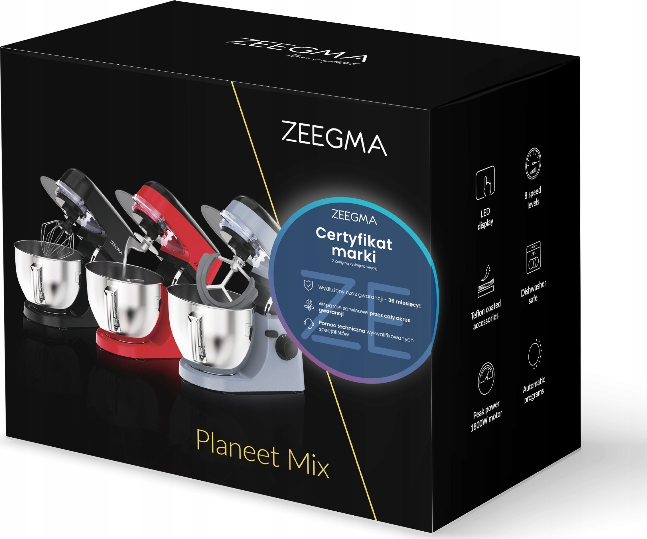 Robot planetarny Zeegma Robot planetarny Zeegma Planeet Mix 5L czerwony