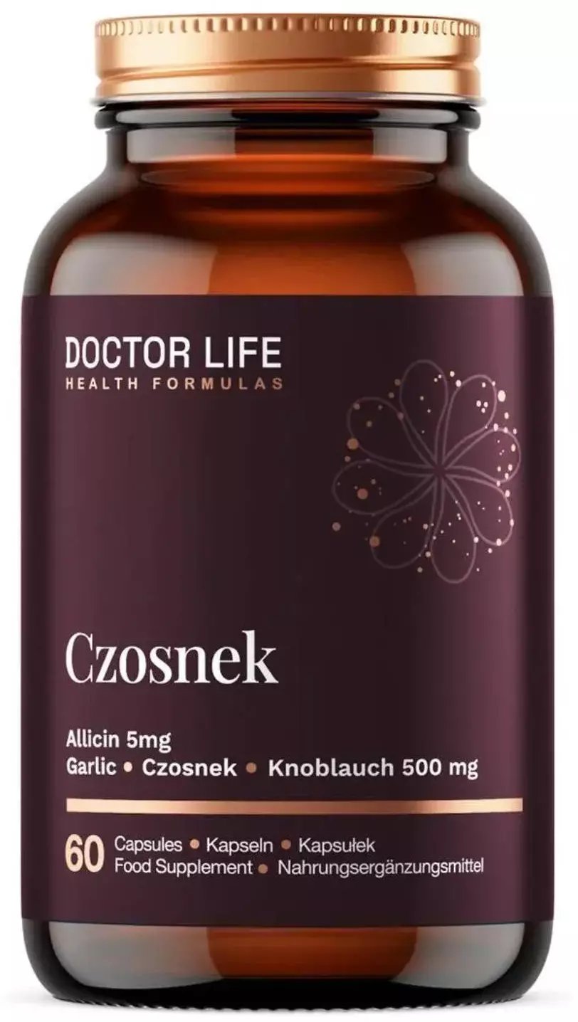 DOCTOR LIFE_Czosnek Allicin 5mg suplement diety 60 kapsułek