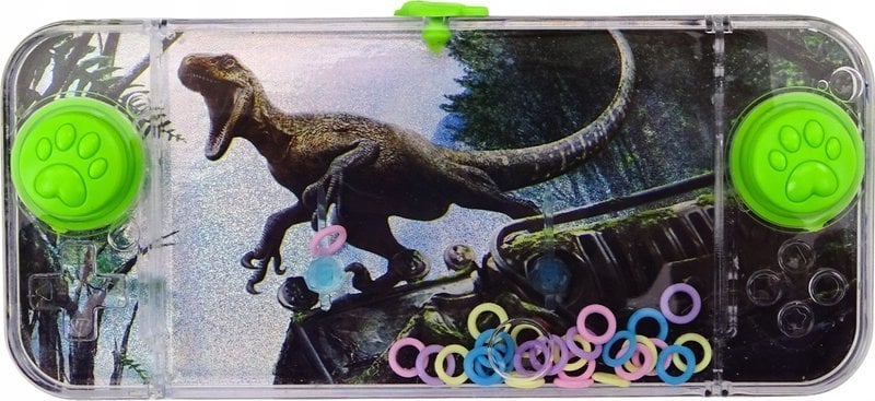 LeanToys Gra Wodna Zręcznościowa Dinozaur Welociraptor Konsola Pad Zielony